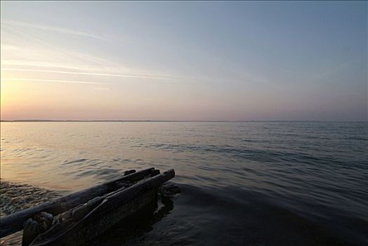 日落,波罗的海