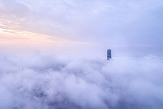 上海城市大雾