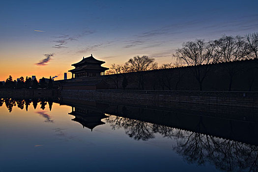 北京故宫日出