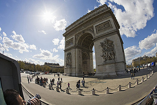 拱形,白天,户外,巴黎,欧盟