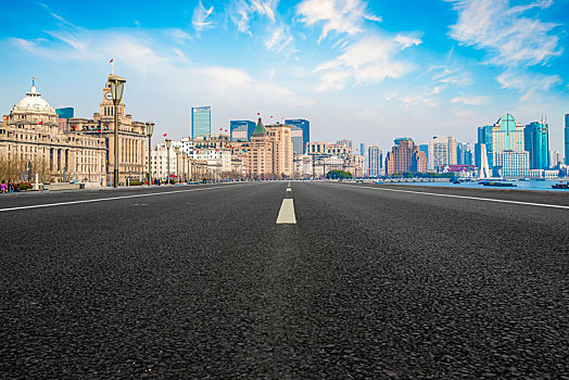 上海陆家嘴建筑和道路交通