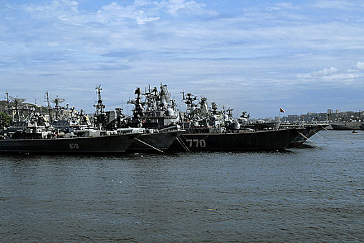 俄罗斯,港口,海军,船
