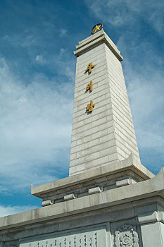 朝鲜平壤牡丹峰朝中友谊塔景观