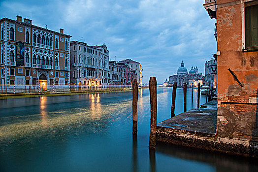 黎明,大运河,威尼斯