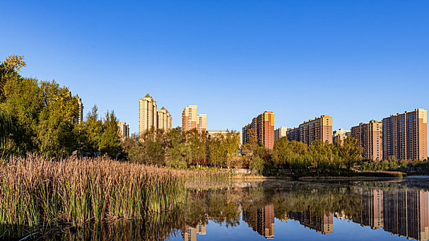 中国长春市城区秋季风景
