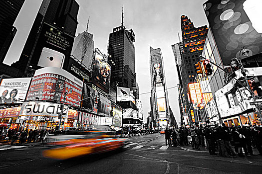 时代广场,连通,百老汇,第七大道,曼哈顿,纽约,美国,北美