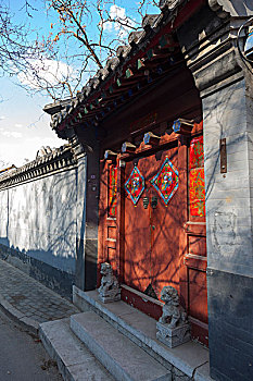 北京四合院的大门