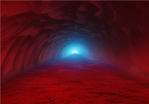 血,洞穴,可怕,隧道