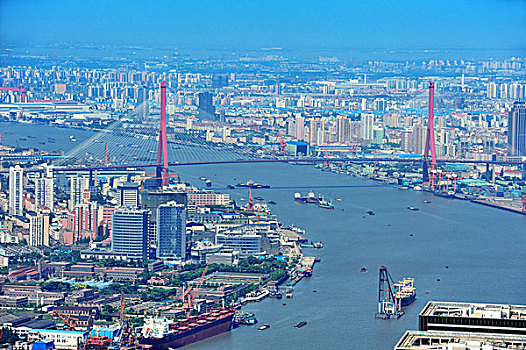 上海,俯视,白天