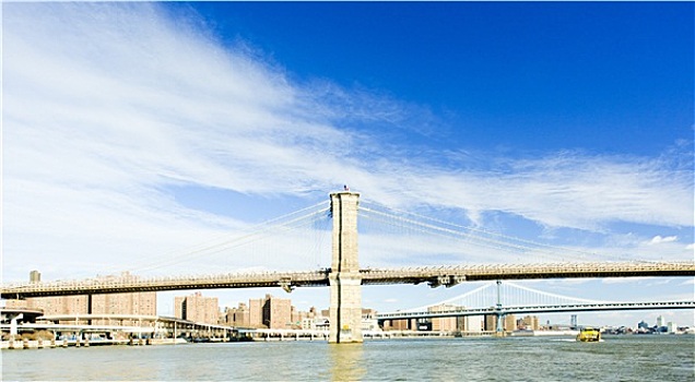 布鲁克林大桥,曼哈顿,纽约,美国
