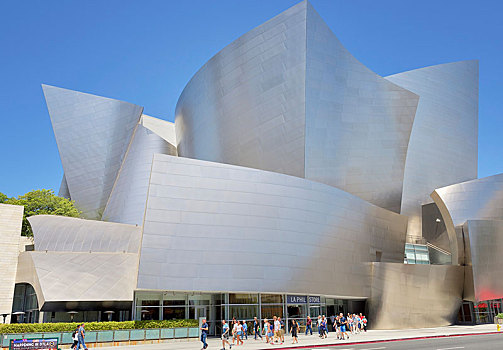 洛杉矶,交响乐团,迪士尼音乐厅,建筑师,市区,加利福尼亚,美国,北美