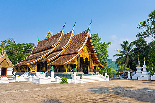 寺院,佛教寺庙,琅勃拉邦,省,老挝,亚洲