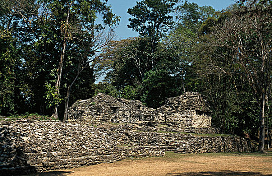 古遗址,建筑,雅克奇兰,玛雅,恰帕斯,墨西哥