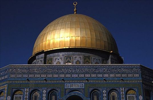 以色列,耶路撒冷,清真寺,圆顶清真寺
