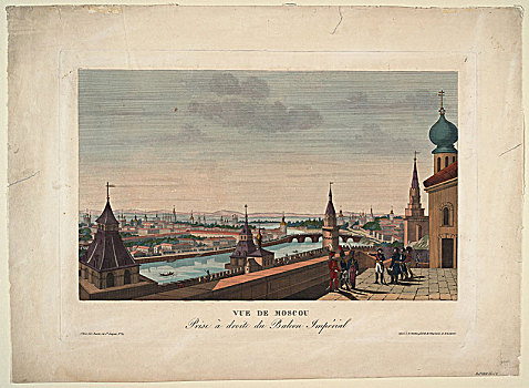 风景,莫斯科,露台,皇宫,1812年,艺术家