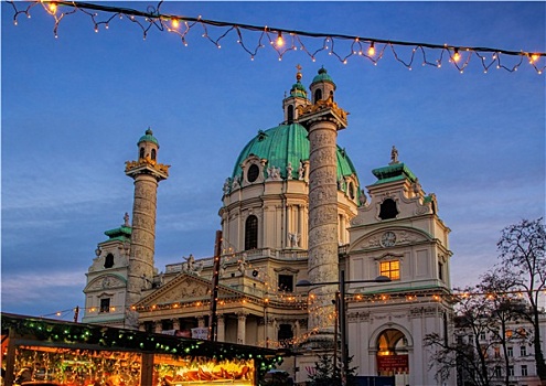 维也纳,卡尔斯,圣诞市场