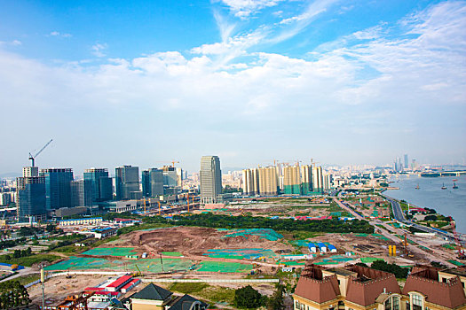 建设中的广州天河城区