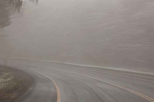 空路,遮盖,雾