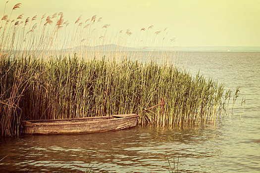 小船,湖