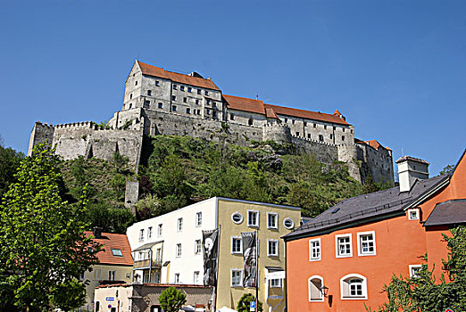 城堡,布格豪森,巴伐利亚,德国,欧洲