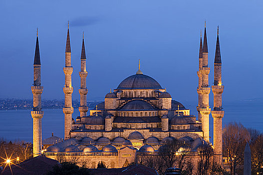 清真寺,蓝色清真寺,伊斯坦布尔,土耳其