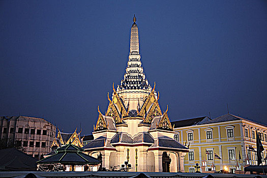 泰国,曼谷,城市,柱子,神祠