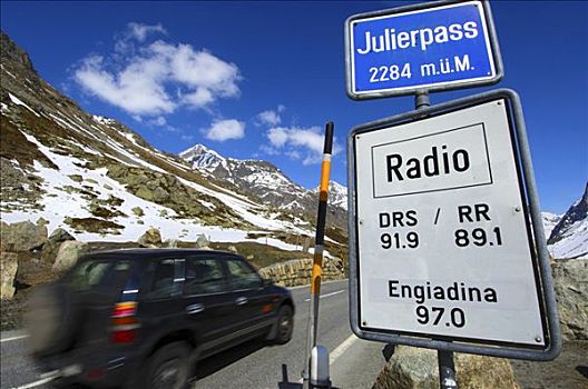 标识,指示,高度,交通,无线电,广播台,格劳宾登州,瑞士