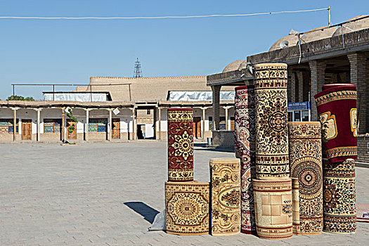 乌兹别克斯坦布哈拉的商业街