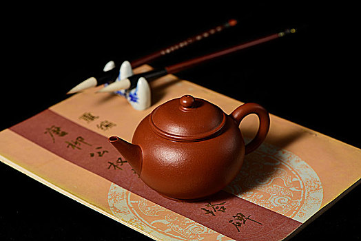 紫砂茶壶茶杯茶具方壶茶文化茶艺