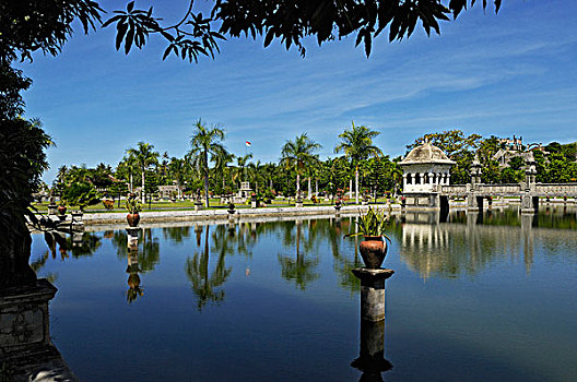 水,宫殿,巴厘岛,印度尼西亚,东南亚