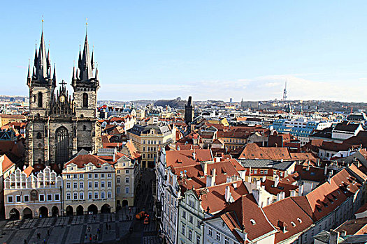 哥特式,圣母大教堂,老城,布拉格,捷克共和国