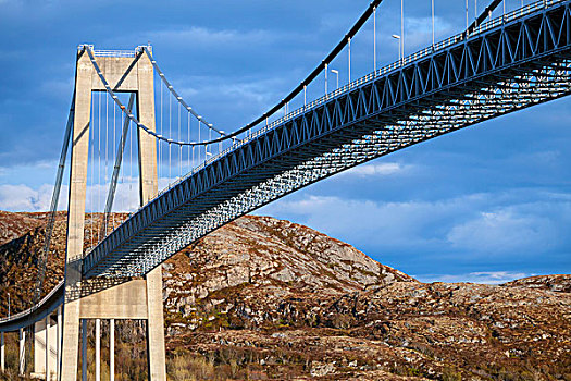 特色,汽车,斜拉桥,挪威