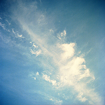 云,蓝色背景,天空