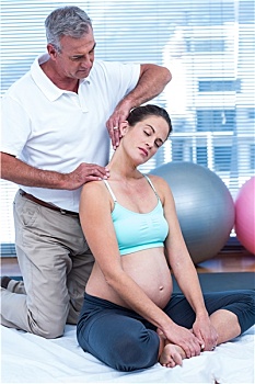 孕妇,健身房,训练