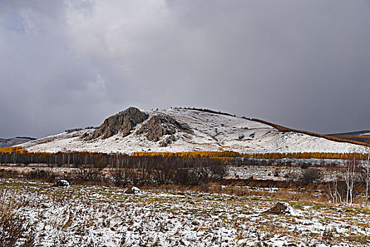 阿尔山雪景