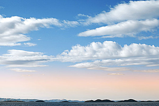 自然,背景,阴天,上方,挪威,海岸