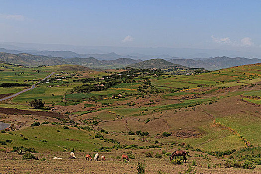 风景,奥莫山谷,埃塞俄比亚,非洲