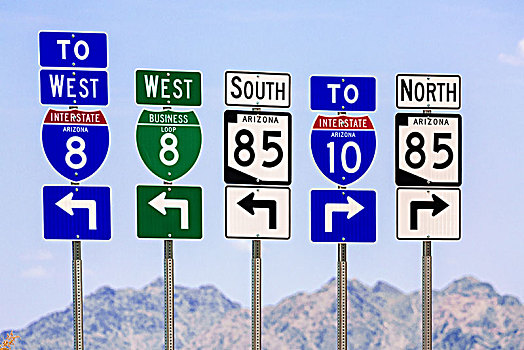 美洲,交通标志,亚利桑那,美国,北美
