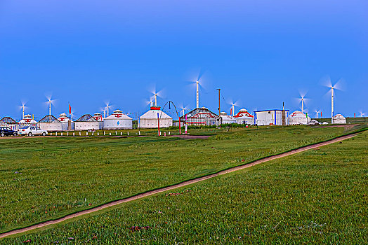 内蒙古辉腾锡勒草原风光,新能源,风力发电