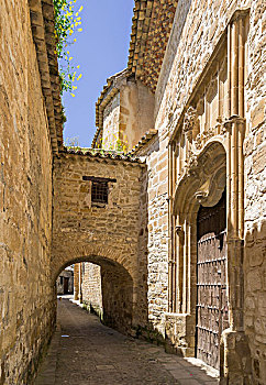 中世纪,小巷,巴埃萨,哈恩省,安达卢西亚,西班牙,欧洲