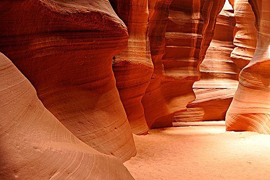 沙子,路线,红色,砂岩,排列,岩石构造,彩色,质地,羚羊,投币孔,峡谷,纳瓦霍,国家,预留,亚利桑那,美国