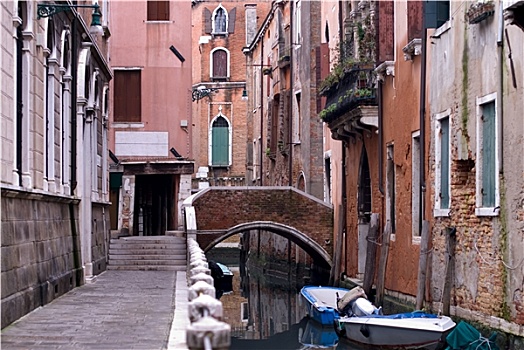 运河,场景,威尼斯,意大利