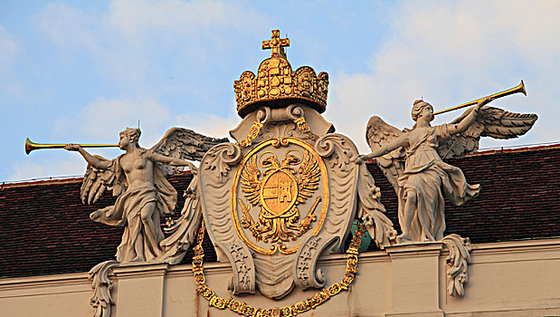 奥地利,维也纳,霍夫堡,宫殿,盾徽