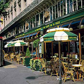空座位,户外,咖啡,巴黎,法国