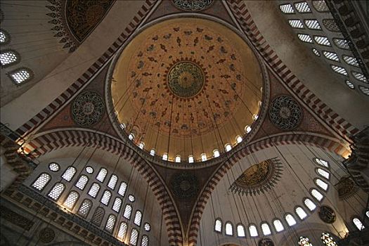 圆顶,清真寺,伊斯坦布尔,土耳其