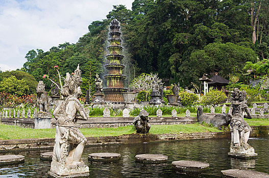 水,宫殿,圣泉寺,巴厘岛,印度尼西亚,亚洲
