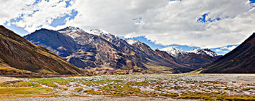 喜马拉雅山,风景,山谷,喜马偕尔邦,印度