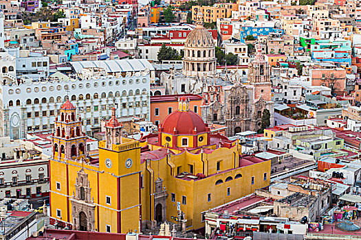 墨西哥,瓜纳华托,俯视,大教堂,画廊