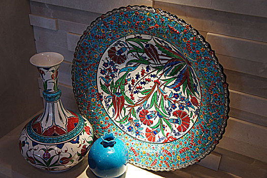 土耳其特色瓷器,瓷盆花瓶用具