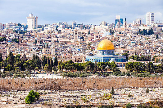 圆顶清真寺,老城,耶路撒冷,以色列